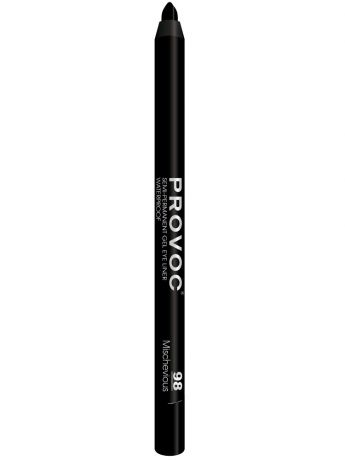 Косметические карандаши Provoc Гелевая подводка в карандаше для глаз PV0098 Gel Eye Liner 98 Mischevious  (угольно-черн)