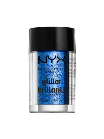 Глиттеры NYX PROFESSIONAL MAKEUP Глиттер для лица и тела FACE & BODY GLITTER - BLUE 01