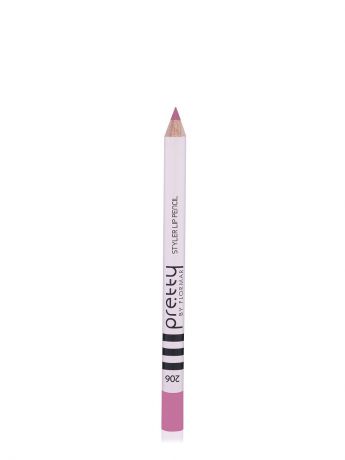 Косметические карандаши Flormar Pretty карандаш для губ тон 206 Глубокий розовый