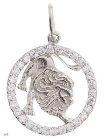 Ювелирные подвески ACCENT jewelry Подвеска серебряная "Знаки зодиака "Лев"