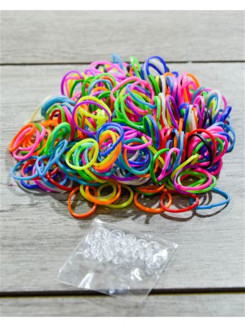 Наборы для поделок Loom Bands Набор резинки 300 шт крючок зажимы рогатка