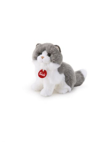 Мягкие игрушки TRUDI Серо-белая кошка Клотильда, 24см (сид.)