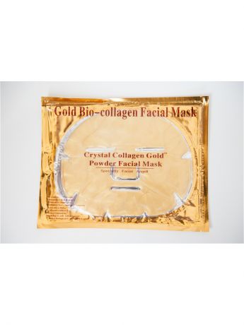 Тканевые маски и патчи Gold Bio Коллагеновая маска для лица Crystal Collagen Gold Mask с золотом GOLD BIO, 60 гр.