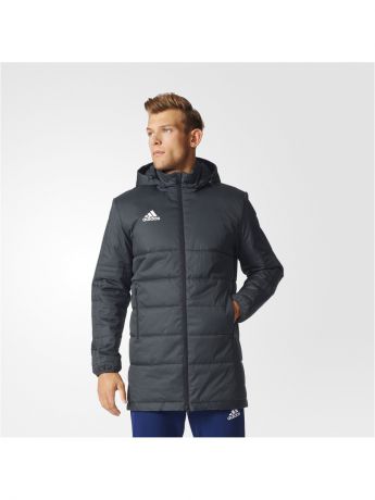 Куртки Adidas Куртка TIRO17 WINTJKTL   DKGREY/WHITE