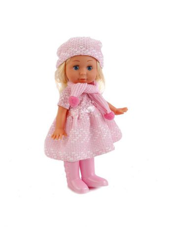 Куклы Карапуз Кукла "Полина" 30см, озвученная, с набором одежды.