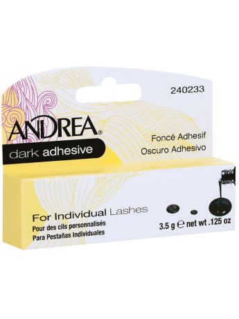 Клей для накладных ресниц Andrea. Andrea 300515 Mod Perma Lash Adhesive Dark Клей для пучков черный, 3.5 г