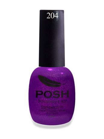 Лаки для ногтей POSH. Гель -лак на 25 дней Северное сияние Тон 204 POSH 10018 SENDVICH GEL UV/LED