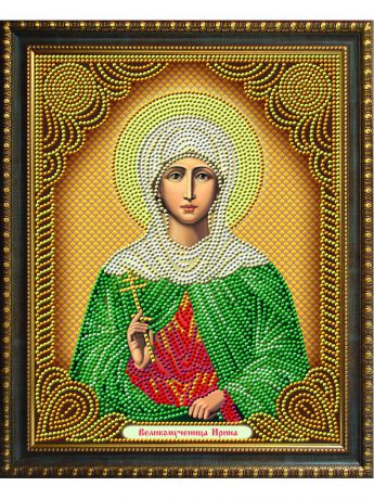 Наборы для поделок Алмазная живопись Картина стразами "Икона Великомученица Ирина" (АЖ-5046)