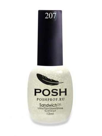 Лаки для ногтей POSH. Гель -лак на 25 дней Северное сияние Тон 207 POSH 10021 SENDVICH GEL UV/LED