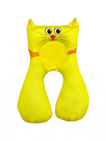 Подушки декоративные Оранжевый кот Подушка игрушка под шею антистресс Малыш