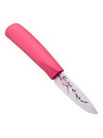 Ножи кухонные Satoshi Сакура Нож кухонный керамический, лезвие с принтом, 7,5см