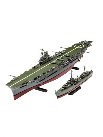 Сборные модели Revell Сборная модель Авианосец Королевских ВМС Великобритании и эскадренный миноносец типа Трайбл