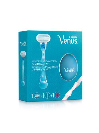 Бритвенные наборы VENUS Подарочный набор Venus Classic бритва с 1 сменной кассетой + расчёска