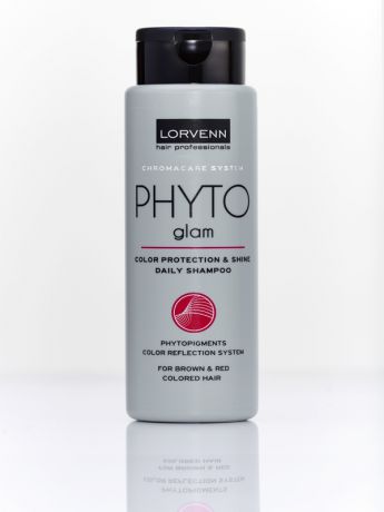Шампуни Lorvenn Шампунь защита и блеск цвета для волос, окрашенных  в коричневый и красный цвет Phyto Glam, 300мл