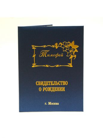 Обложки Dream Service Именная обложка для свидетельства о рождении "Тимофей" г.Москва