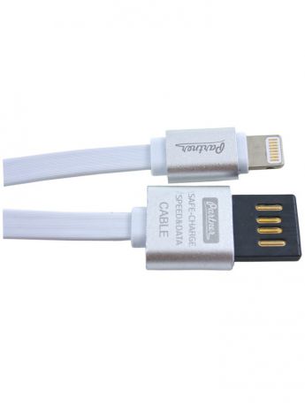 Кабели Partner Partner ПР032878 Кабель USB 2.0 - Apple iPhone/iPod/iPad 8pin, 1м, 2.1A, реверс., плоский