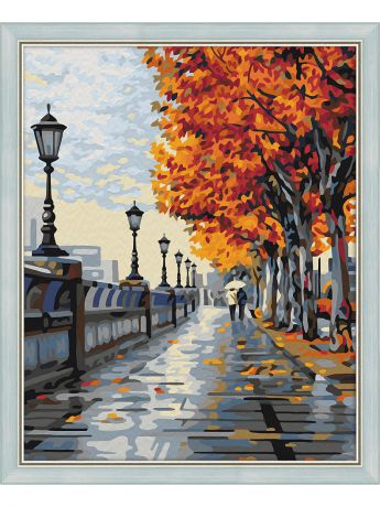 Наборы для рисования Мосфа Картина по номерам "Осенняя прогулка" 7C-0250