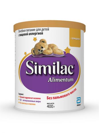 Заменители грудного молока Similac Смесь сухая молочная специальная Similac Alimentum для детей с аллергией,  с рождения, 400 гр