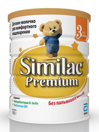 Заменители грудного молока Similac Напиток сухой молочный Similac Premium 3, с 12 месяцев, 900 гр