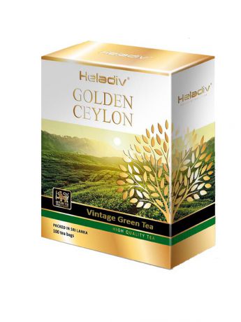 Чай Heladiv Чай зеленый пакетированный HELADIV GC VINTAGE GREEN TEA 100 пак.
