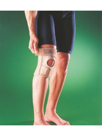 Бандажи коленные OppO Medical Inc. Бандаж на коленный сустав полужесткий, с кольцом, укороченный, 1230, ОРРО