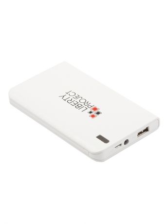 Внешние аккумуляторы Liberty Project Внешний АКБ "LP" 6000 мАч Li-Pol USB выход 2,1А (белый)