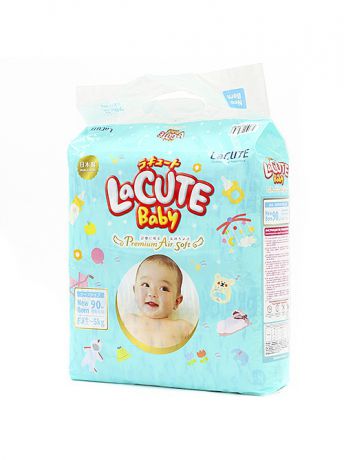 Подгузники детские LaCUTE baby Подгузники Premium Air Soft NB (0-5 кг) 90 шт.
