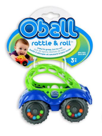 Погремушки Oball Развивающая игрушка "Машинка" голубая