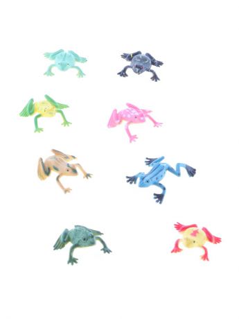 Фигурки-игрушки Радужки Разноцветные мини лягушки, игровой набор из 8 шт.
