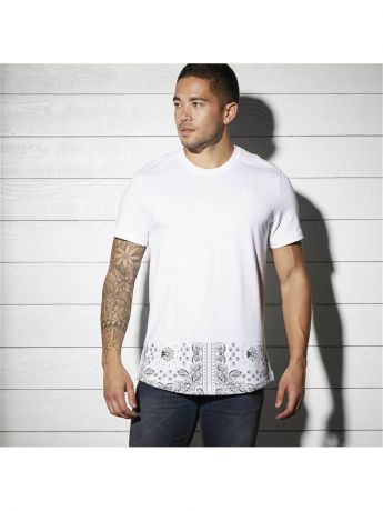 Футболка Reebok Футболка с принтом F BANDANA PRINT TEE WHITE