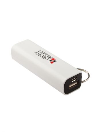 Внешние аккумуляторы Liberty Project Внешний АКБ "LP" 2600 мАч Li-ion USB выход 1А (белый с черным/коробка)
