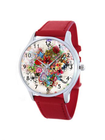 Часы наручные Tina Bolotina Дизайнерские часы Яркие цветы