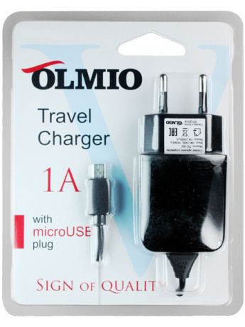 Зарядные устройства OLMIO Сетевое зарядное устройство OLMIO ПР033925 СЗУ 2 USB, 2.1А,