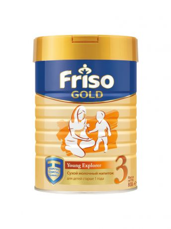 Заменители грудного молока Friso Напиток сухой молочный Friso Gold 3, с 12 месяцев, 800г