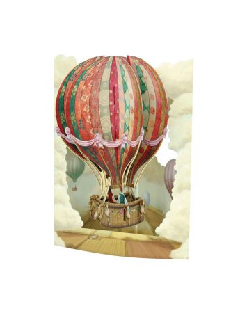 Открытки Даринчи Объемная открытка  "Воздушный шар"
