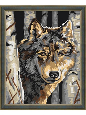 Наборы для рисования Мосфа Картина по номерам "Волчий портрет" 7С-0079