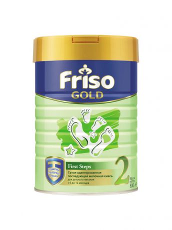 Заменители грудного молока Friso Смесь сухая молочная Friso Gold 2, с 6 месяцев, 800г