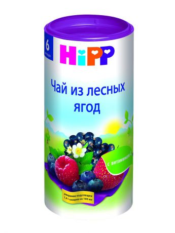 Чай детский Hipp Чай HiPP из лесных ягод детский, с 6 месяцев, 200г