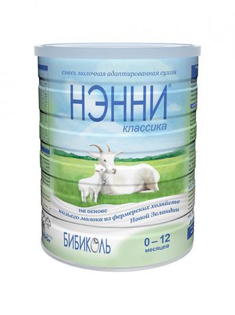Заменители грудного молока НЭННИ Смесь сухая молочная Нэнни Классика на основе козьего молока, 0-12 мес., 800г