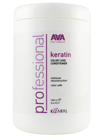 Кондиционеры для волос Kaaral Кератиновый кондиционер для окрашенных волос Keratin Color Care Conditioner AAA 1000мл.
