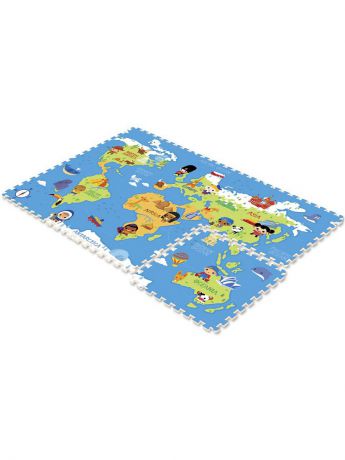 Игровые коврики Mambobaby Коврик -пазл Карта мира 180*120*2