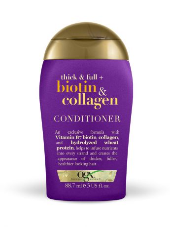 Кондиционеры для волос OGX Мини кондиционер для лишенных объема и тонких волос с биотином и коллагеном
