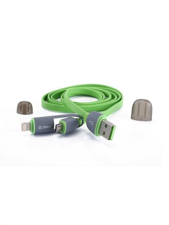 Кабели Liberty Project Дата USB кабель передачи данных 2 в 1 разъем Apple 8 pin/Micro USB (ZTLSUSB2IN1BG)