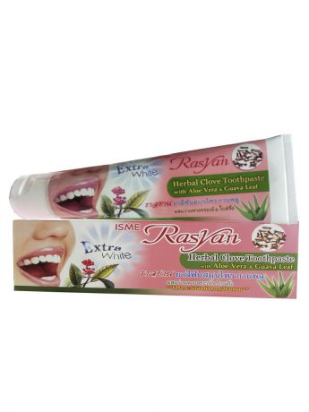 Зубные пасты Rasyan Травяная зубная паста с гвоздикой , алое вера и листьями гуавы 100г.