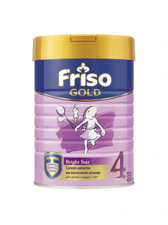 Заменители грудного молока Friso Напиток сухой молочный Friso Gold 4, для детей с 3 лет и старше, 400г