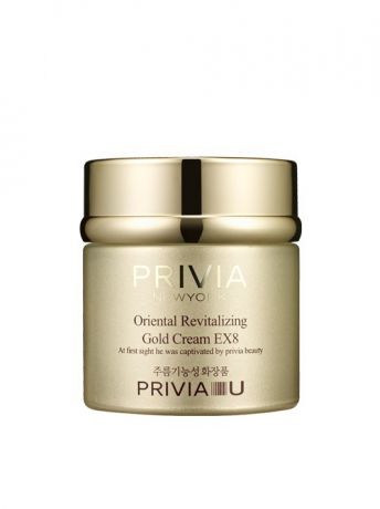 Кремы PRIVIA&U Восстанавливающий крем для лица с биозолотом Ex8  Oriental Revitalizing Gold Cream Ex8