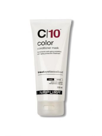 Кондиционеры для волос NAPURA C10 COLOR (200ml) Профессиональная маска-кондиционер для окрашенных волос. Анти-эйдж защита цвета