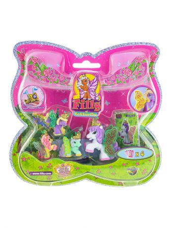 Фигурки-игрушки Dracco Волшебная семья  Filly, лошадки-бабочки с блестящими крыльями Nina