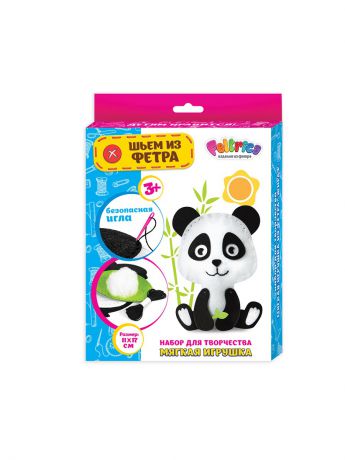 Наборы для поделок IQ Format Набор для творчества из фетра мягкая игрушка панда