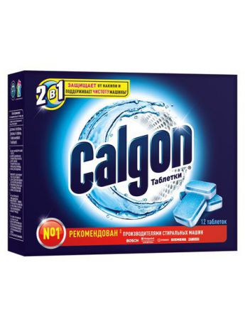 Средства от накипи CALGON Средство для умягчения воды (2в1) 12 таблеток
